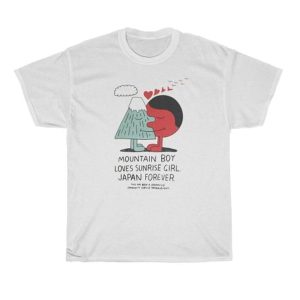 mountain boy loves sunrise girl japan forever t shirt