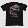 Tropical Skeleton Flamingo T-Shirt