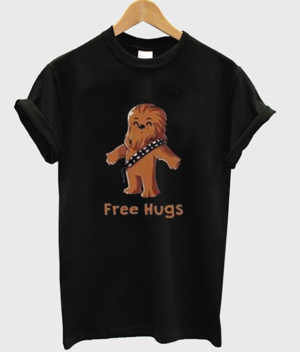 Wookiee Chewbacca Free Hugs T Shirt