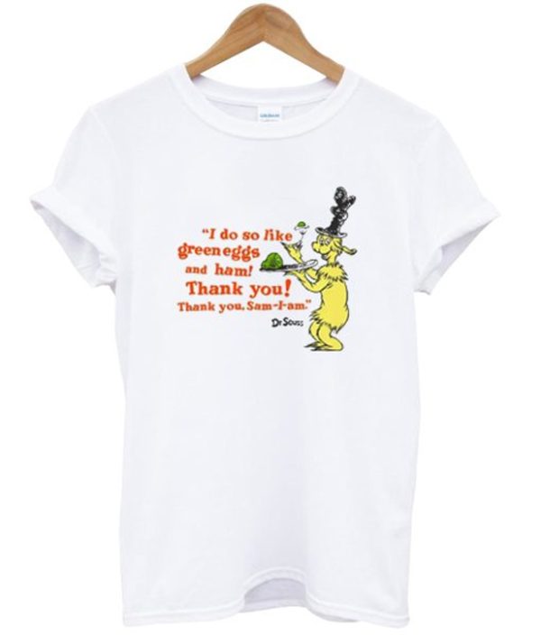 Dr Seuss Cat In The Hat Green Eggs and Ham T-Shirt