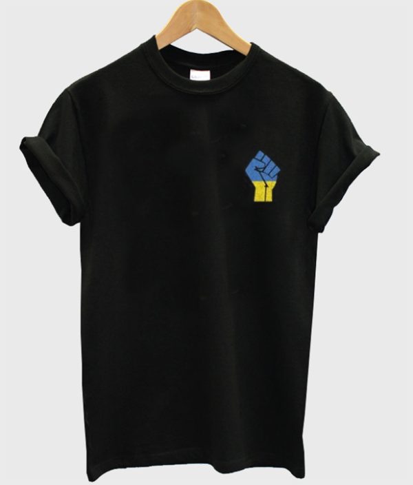 I Stand With Ukraine Pocket Print T-shirt