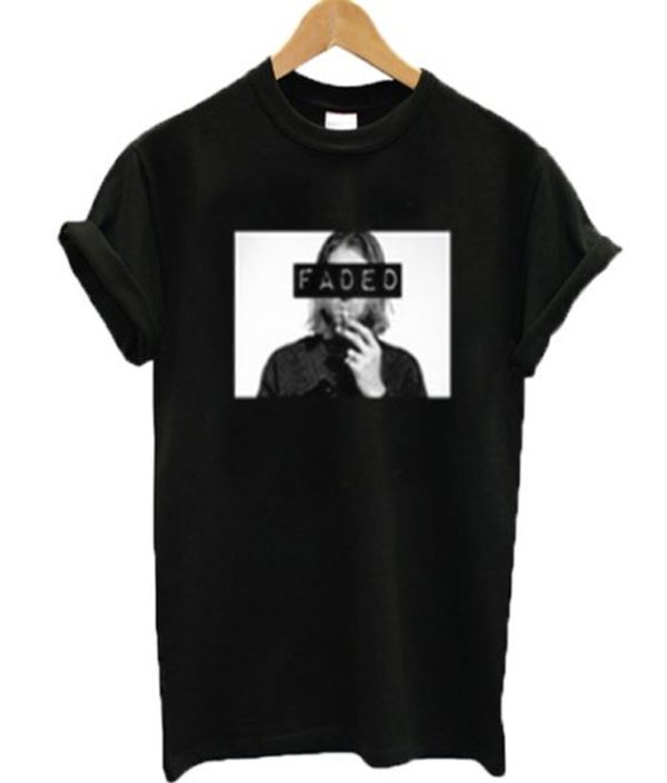 Kurt Cobain Faded T-shirt