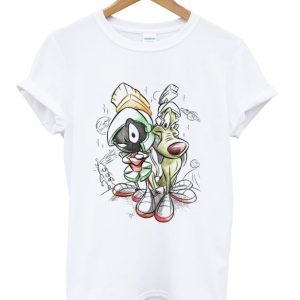 Marvin the Martian Cartoon with K-9 Baby Dog T-Shirt