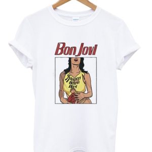 Slippery When Wet Illustration Bon Jovi T-Shirt