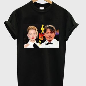 amber vs johnny depp t-shirt