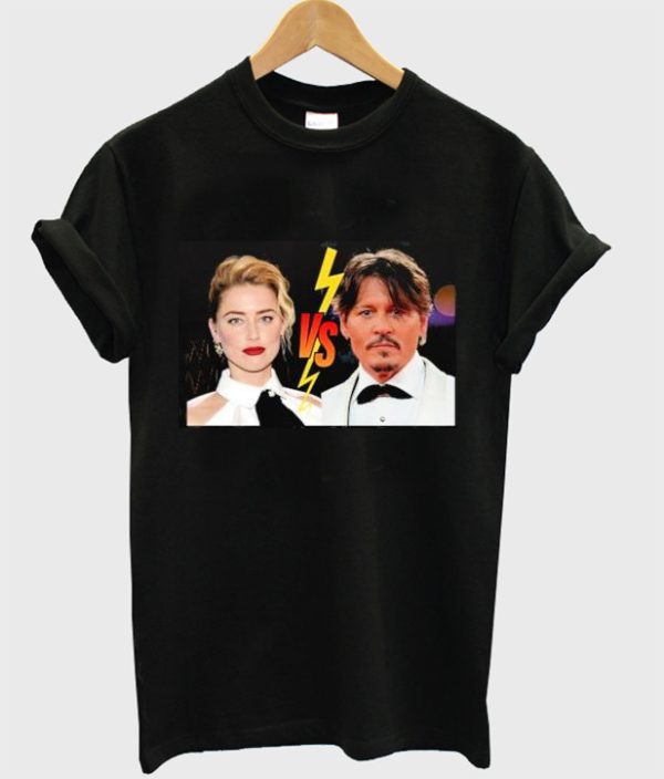 amber vs johnny depp t-shirt