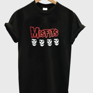 Misfits 4 Skull Logo T-Shirt