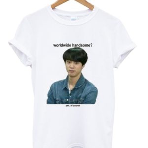 BTS Jin Worldwide Handsome Kpop T Shirt