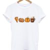 fall food Turkey pumpkin spice latte cinnamon corn cozy t-shirt