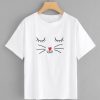 CAT FACE T-SHIRT ynt