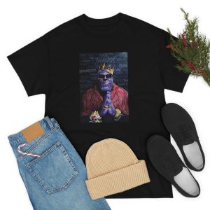 Avengers Thanos Biggie Smalls Black T-Shirt ynt