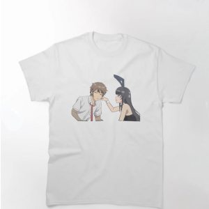 Rascal Does Not Dream Of Bunny Girl-Mai and Sakuta T-Shirt thd