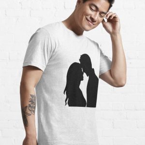 couple in love silhouette T-shirt thd