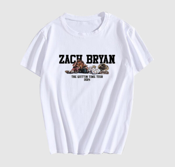 Zach Bryan 2024 Cowboy The Quittin' Time Tour T-Shirt