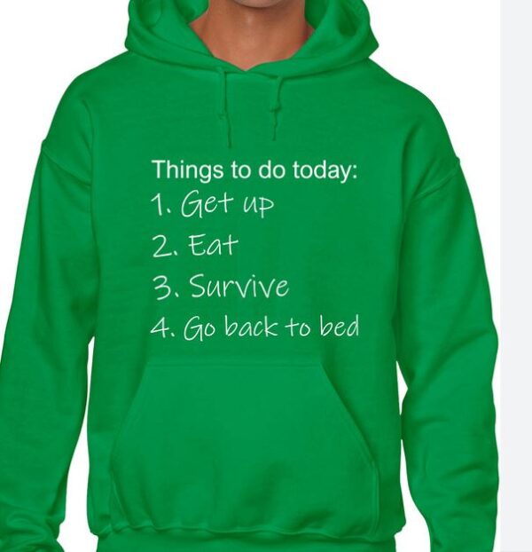 THINGS TO DO TODAY HOODY HOODIE thd