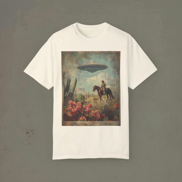 Ufo Cowboy Retro T-Shirt