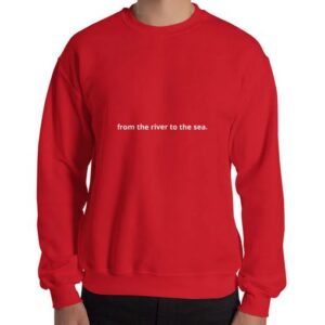 from the river to the sea Unisex Sweatshirt thd