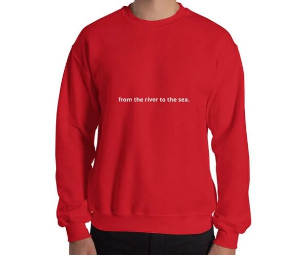 from the river to the sea Unisex Sweatshirt thd