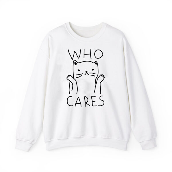 Who Cares Cat sweatshirt thd