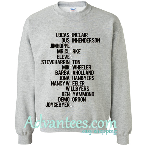 Stranger Things Cast Name Sweatshirt