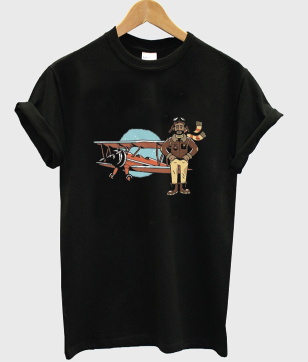 pilot and astronaut t-shirt